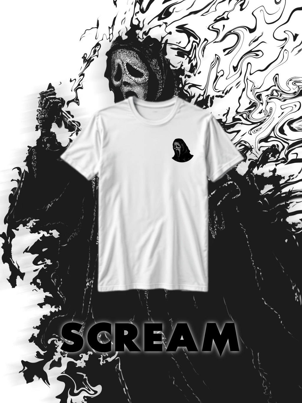 Simple scream t shirt