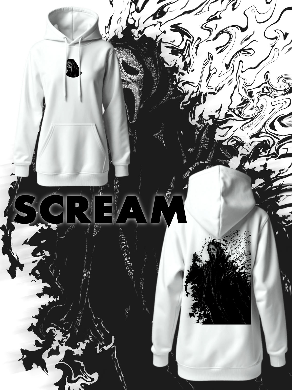 Acid scream hoodie